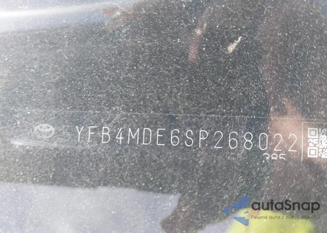 2025 Toyota Corolla Le from USA, damaged, VIN 5YFB4MDE6SP268022